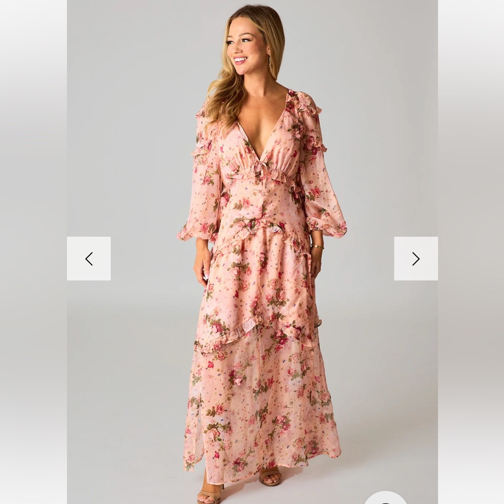 Buddy Love - PIA LONG SLEEVE MAXI DRESS - SPELLBOUND